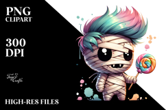 Funny Cute Mummy with Lollipop, High-Res PNG Product Image 2