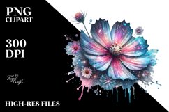 Detailed Shiny Cosmos | Sublimation | Clipart Product Image 1