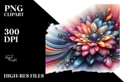 Gerbera Made of Diamonds, PNG Product Image 2