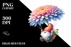 Gnome Parachute Clipart | Sublimation | Clipart Product Image 3