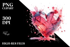 Broken Heart Love Clipart |T-shirt, Mug, Tumbler Product Image 8