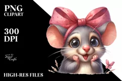 Excited Mouse Portrait Caricature-like | Sublimation | Product Image 3