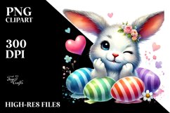Easter Bunny Winking, PNG Product Image 2