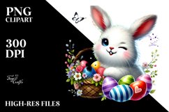 Easter Bunny Winking, PNG Product Image 2