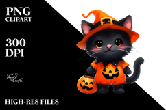 Vibrant Baby Black Cat Halloween Product Image 2