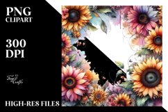 Colorful Horizontal Frame Sunflower Product Image 3