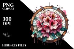 Stained Metallic Rhododendron | Sublimation | Clipart Product Image 3