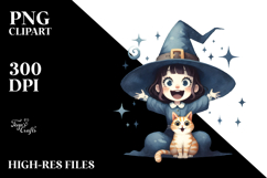 Retro Evil Witch with Magic Potion PNG Product Image 2