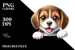 Cute Baby Beagle Sticker | Sublimation | Clipart Product Image 3