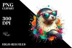 Quirky Colorful Sunglasses Art | Sublimation | Clipart Product Image 3