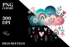 Digital Painting of Cute Boho Cloud Product Image 2