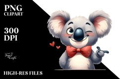 Mischievous Koala, Sarcastic PNG Product Image 2