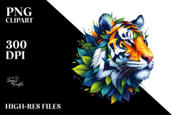 Vibrant Watercolor Tiger, 20 oz Tumbler Product Image 2