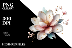 Magnolia Watercolor PNG Product Image 2
