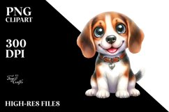 Funny Beagle Smiling | Sublimation | Clipart Product Image 1
