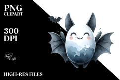 Funny Watercolor BAT PNG Product Image 2