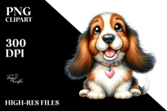 Cute Basset Hound with Big Eyes PNG Product Image 2