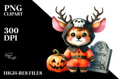 Vibrant Halloween Elk | Clipart Product Image 1