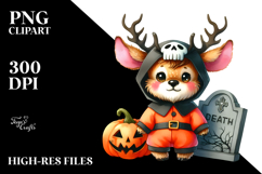 Vibrant Halloween Elk | Clipart Product Image 2