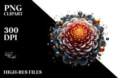 Abstract Marigold PNG Product Image 2