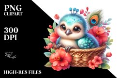 Colorful Baby Peacock Cuddling Product Image 3