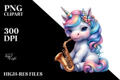 Colorful Baby Unicorn in Jazz Club Product Image 1