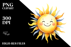 Simple Smiling Sun, Transparent PNG Product Image 2