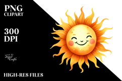 Whimsical Shiny Sun PNG Product Image 2