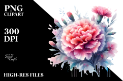 Vibrant Carnation Abstract PNG Product Image 2