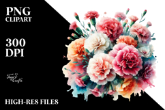 Vibrant Carnation Abstract PNG Product Image 2