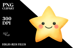 Simple Smiling Star PNG Product Image 2