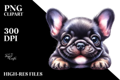 Watercolor Baby French Bulldog PNG Product Image 2