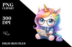 Cute Baby Unicorn Programmer Product Image 1