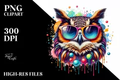 Quirky Colorful Sunglasses Art | Sublimation | Clipart Product Image 3