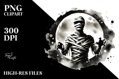 Washed Watercolor Style Mummy PNG Product Image 2