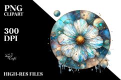 Stained Golden Cosmos | Sublimation | Clipart Product Image 3