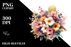 Colorfull Bouquet with Primrose | Clipart Product Image 3