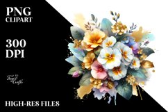 Colorfull Bouquet with Primrose | Clipart Product Image 1