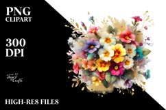 Colorfull Bouquet with Primrose | Clipart Product Image 3