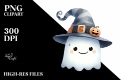 Funny Halloween Clipart Hat PNG Product Image 1