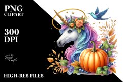 Vibrant Unicorn Hallo Drawing | Clipart Product Image 1
