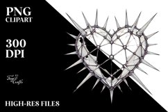 Heart with Spikes, Transparent PNG Product Image 2