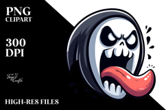 Goofy Reaper with Tongue-Out Face PNG Product Image 2