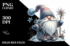 Detailed Winter Gnome PNG Product Image 3