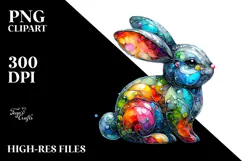 Colorful Bunny Made of PNG Product Image 2