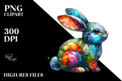 Colorful Bunny Made of PNG Product Image 2