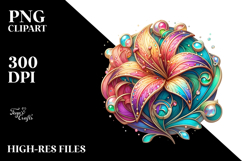 Gerbera Made of Diamonds, PNG Product Image 2