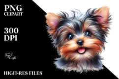 Happy Yorkshire Terrier PNG Product Image 2