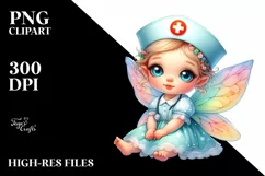 Colorful Baby Fairy in Nurse's Cap Product Image 1