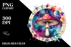 Magical Celestial Mushroom Tarot Splash PNG Product Image 2